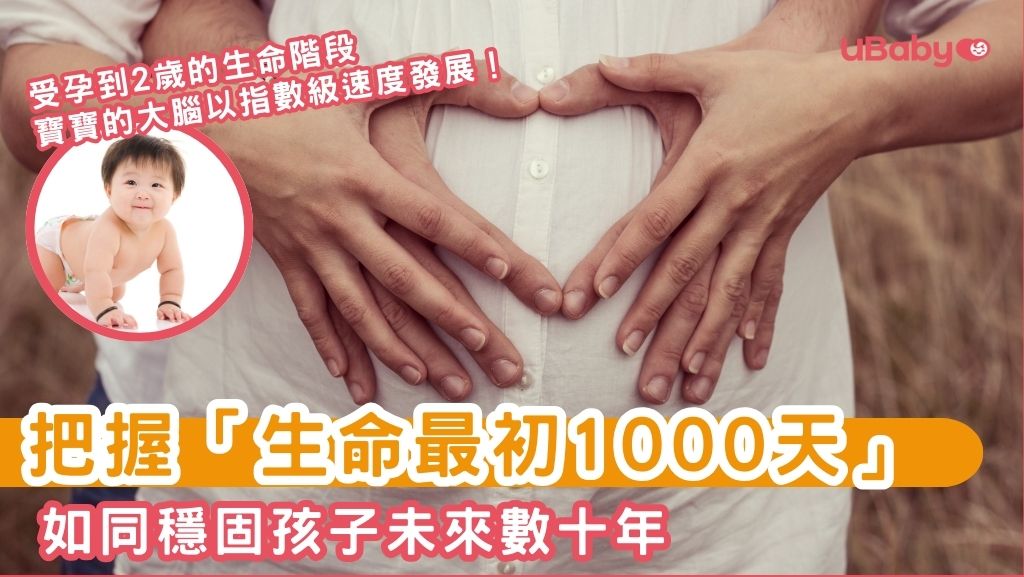把握孩子「生命最初1000天」,從孕期開始