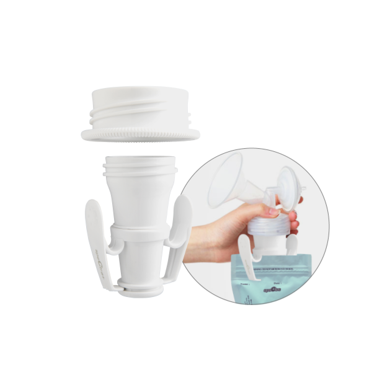 SPECTRA | SPECTRA+ 母乳儲奶袋連接器 闊口及標準口徑兩用