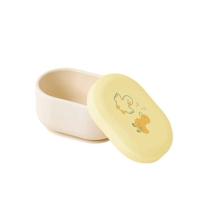 DONO&DONO | 白金矽膠吸盤碗連蓋 - 嬰兒用品/傢俱 - UBaby