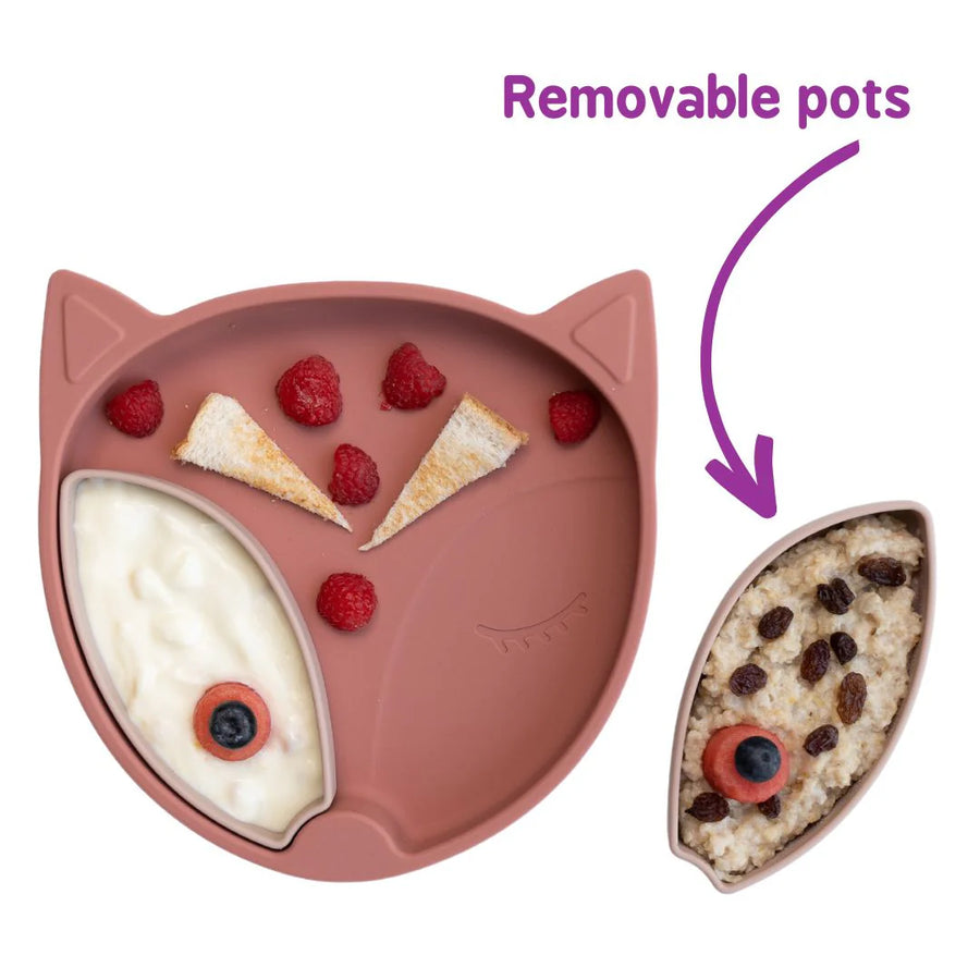 Tidy Tot | 吸盤款 BLW 防髒圍兜 + 餐盤組合禮盒套裝