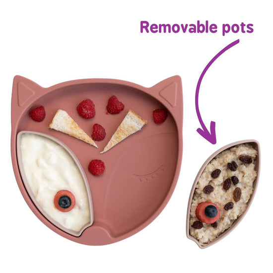 Tidy Tot | 吸盤款 BLW 防髒圍兜 + 餐盤組合禮盒套裝