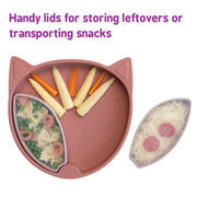 Tidy Tot |  矽膠吸盤餐盤連零食盒連蓋