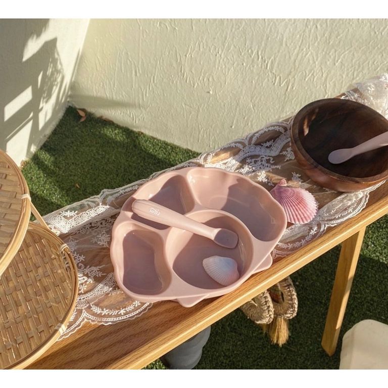 TGM | 1+2貝殼粉彩白金矽膠湯匙2入/盒