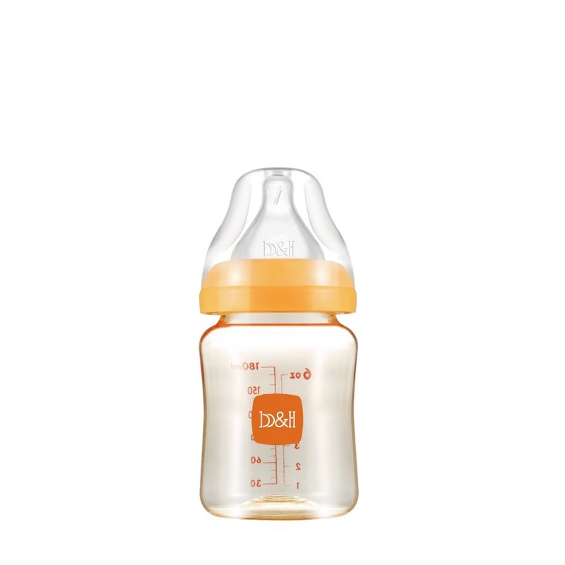 b&h | 寬口徑PPSU防脹氣奶樽 180ml配貝赫奶嘴