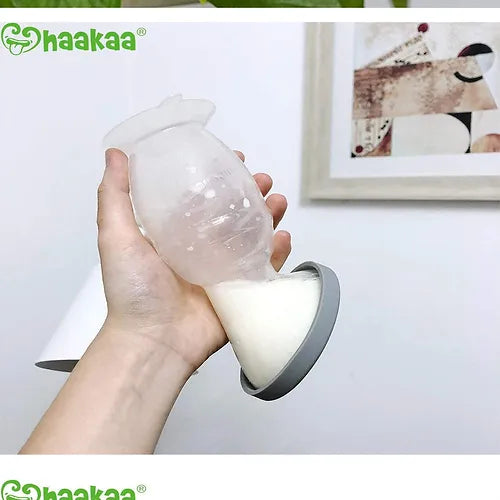 Haakaa |第 2 代矽膠吸奶器連灰蓋禮盒裝(100ml) - 母乳用品 - UBaby