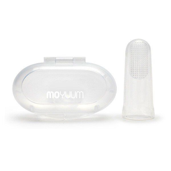 MOYUUM | 嬰兒矽膠手指牙刷連盒 (2只)