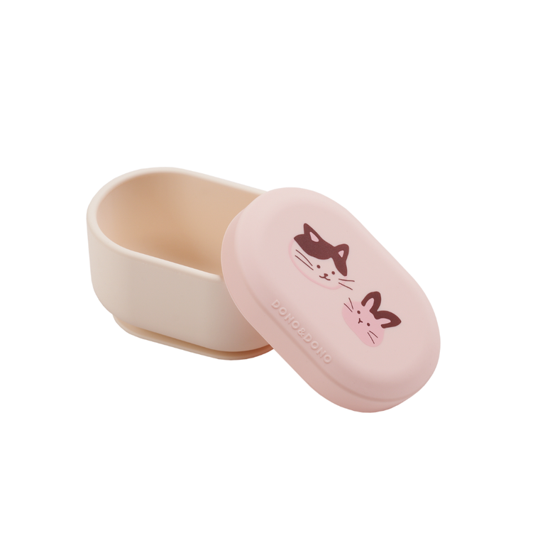 DONO&DONO | 白金矽膠吸盤碗連蓋 - 嬰兒用品/傢俱 - UBaby