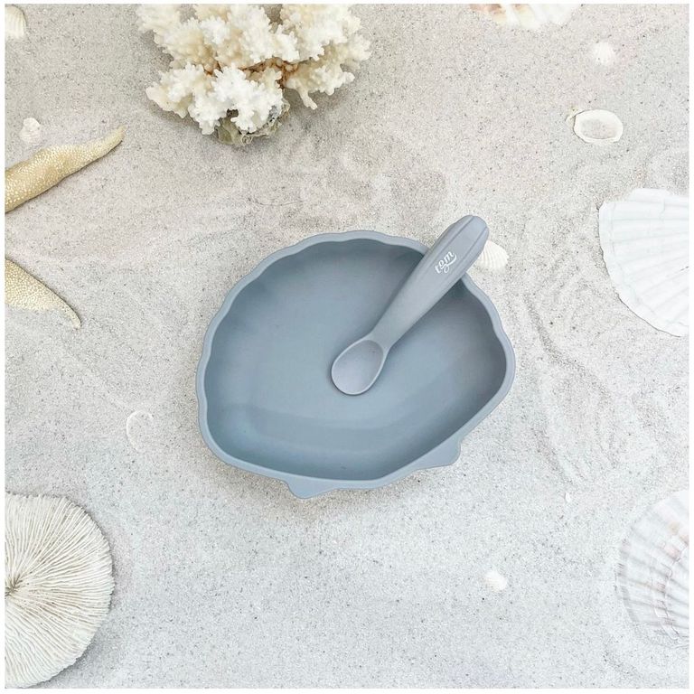 TGM | 1+2貝殼粉彩白金矽膠湯匙2入/盒