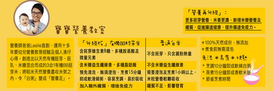 寶寶百味 | 3合1有機BB胚芽米 500g
