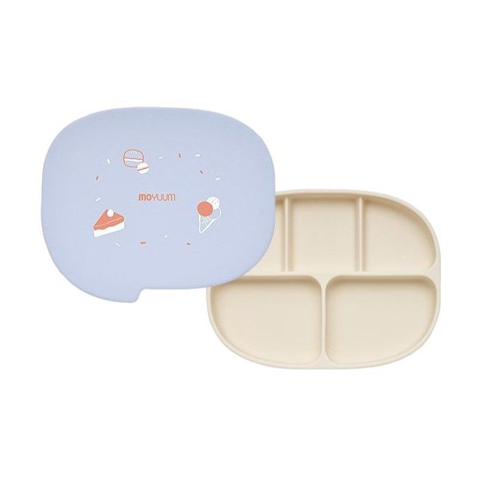 Moyuum - 白金矽膠吸盤5格餐盒