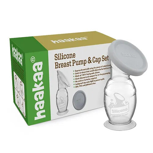 Haakaa |第 2 代矽膠吸奶器連灰蓋禮盒裝(100ml) - 母乳用品 - UBaby