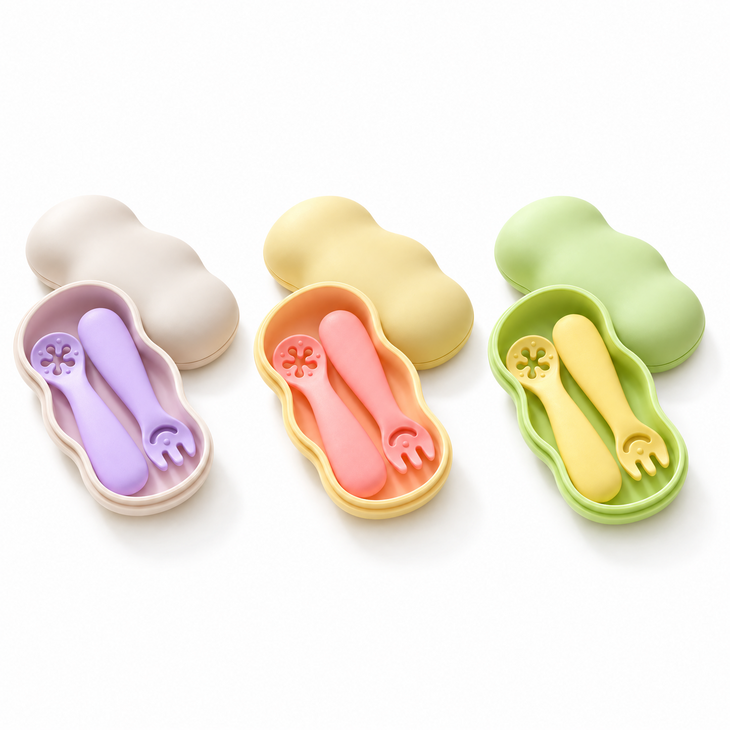Moyuum | 嬰兒矽膠叉匙套裝 - 嬰兒用品/傢俱 - UBaby