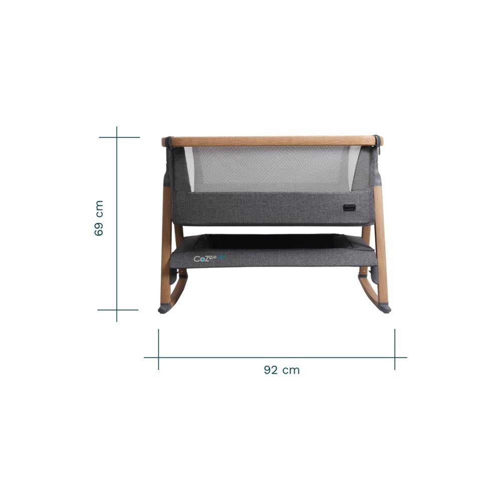 Tutti Bambini CoZee Air 床邊床 (雙面透氣) (附可搖擺床腳、床輪) (92cm x 56cm) - 嬰兒傢俱 - UBaby