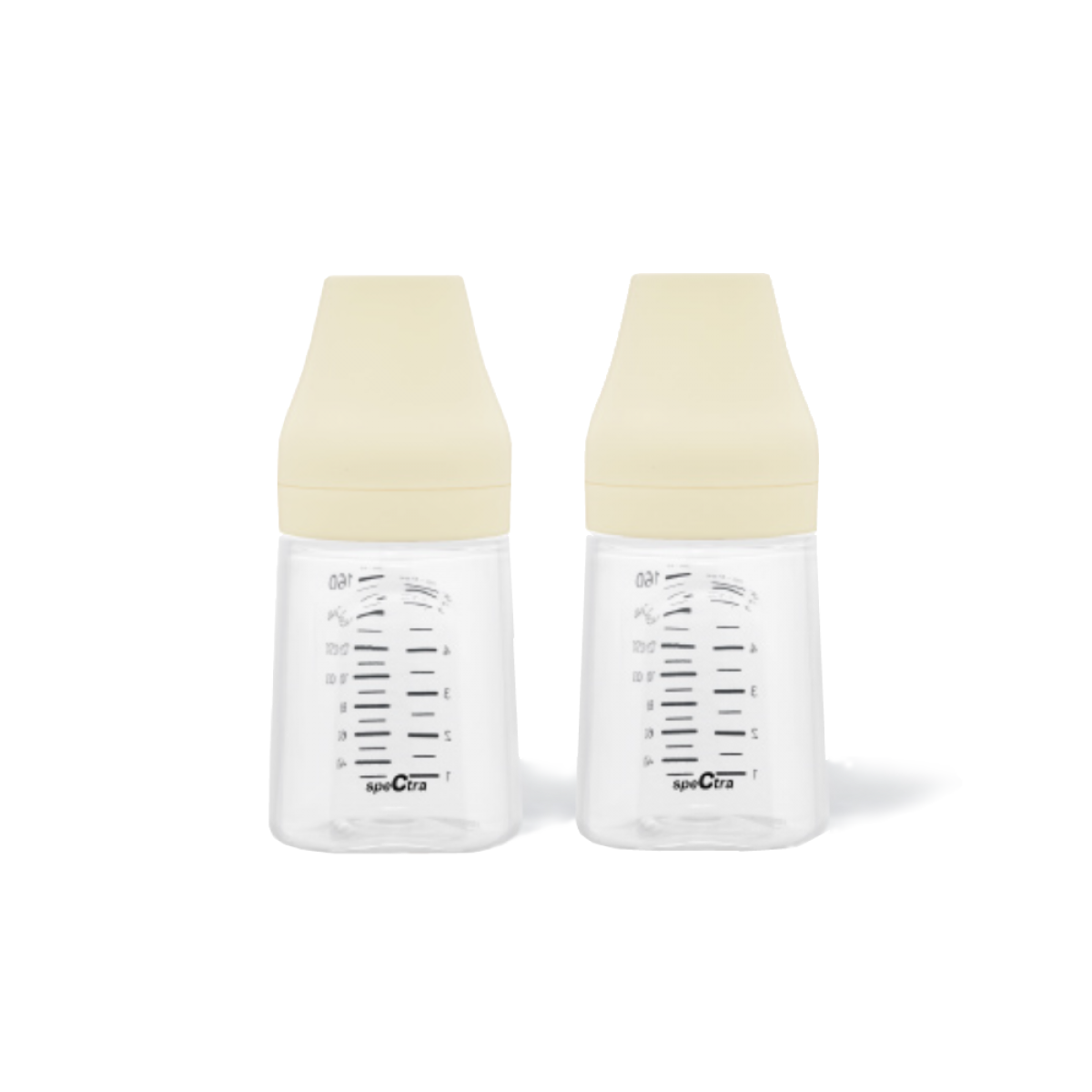 SPECTRA | PP 闊口儲奶瓶連瓶上蓋160ml(2個裝)
